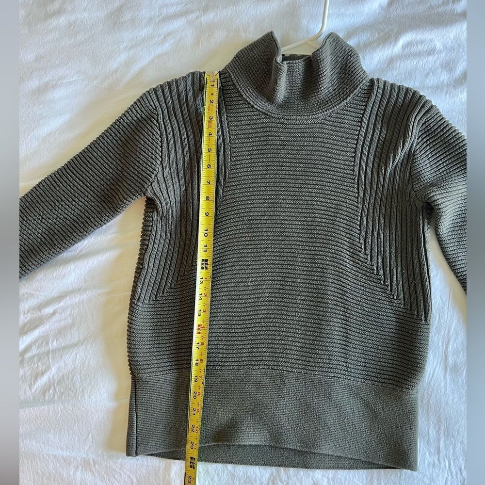Vince Camuto Gray-Green Mock Neck Oversized Sweater XS *RUNS LARGE* - Picture 2 of 6